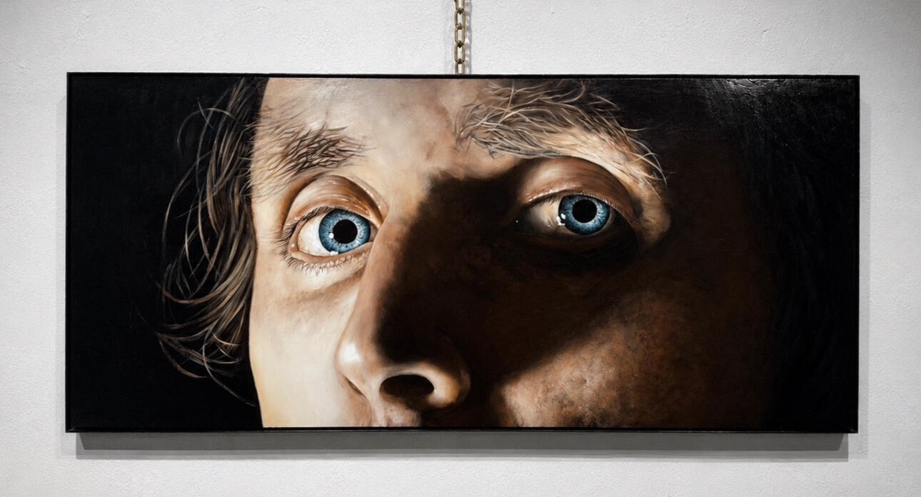 Todd Burroughs A Thousand Acres Oil on Wood Panel 37x81