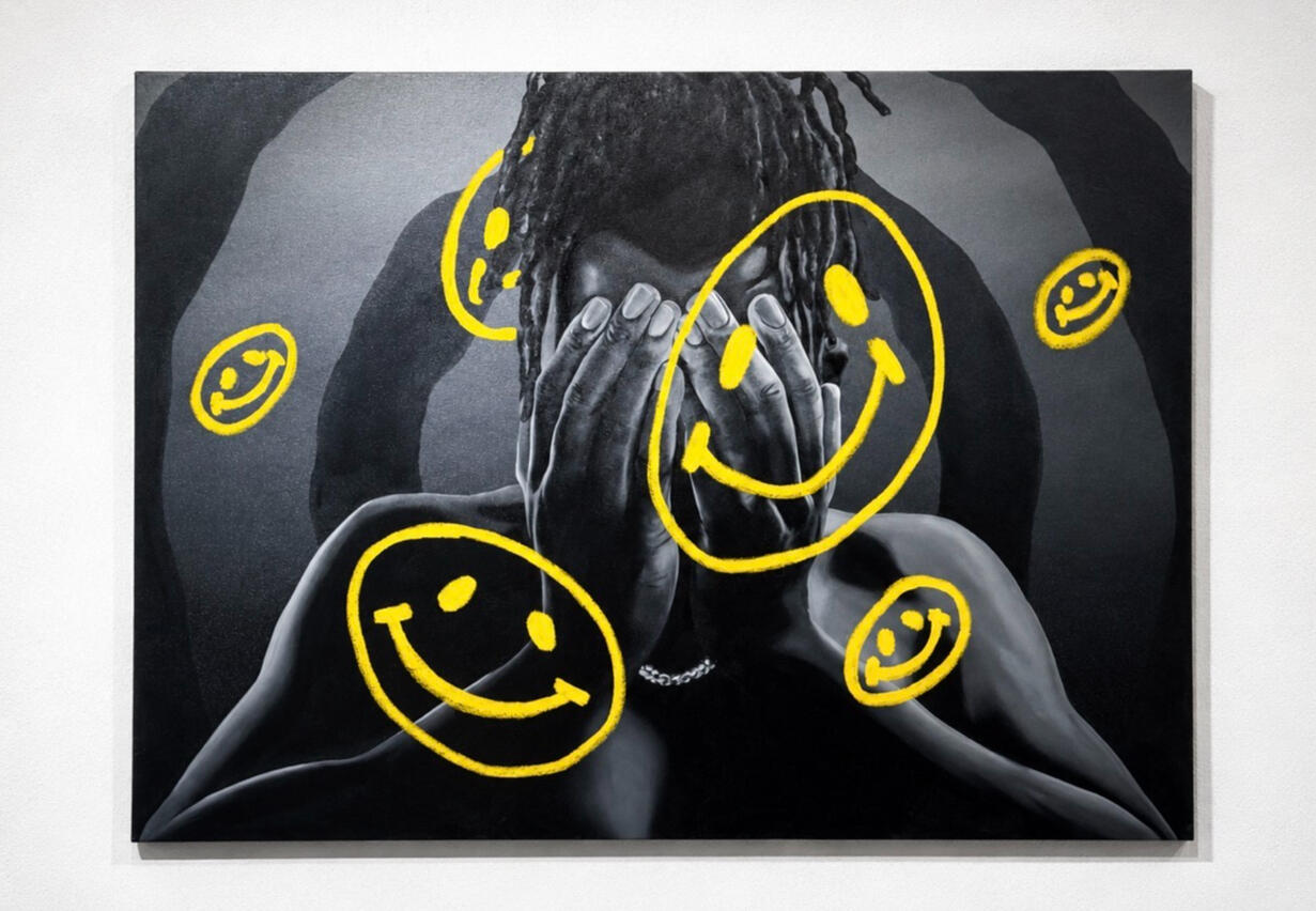 ABOY Look At Me Oil on Canvas 30x40